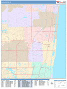 Boca Raton Digital Map Color Cast Style